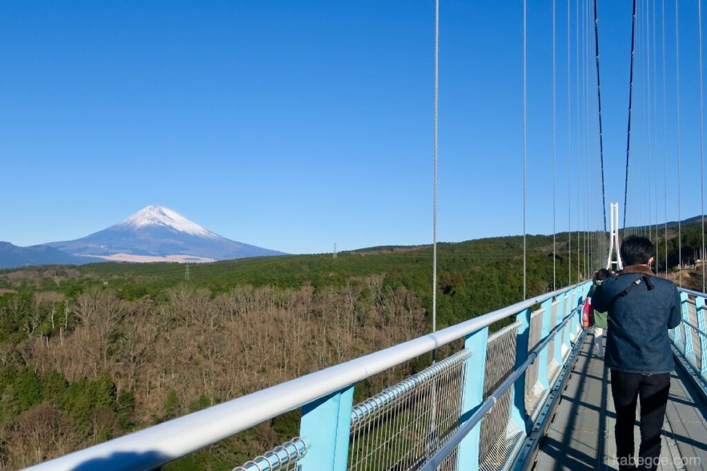 三島スカイウォークからの富士山の風景