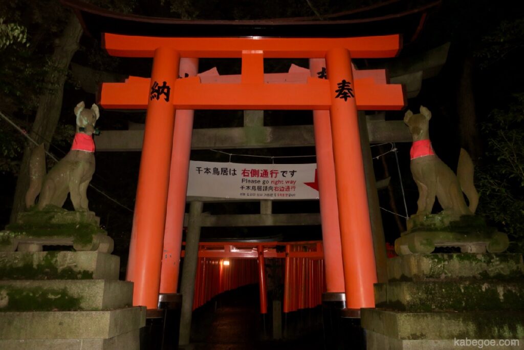 Senbon Torii dari Kuil Fushimi Inari Taisha