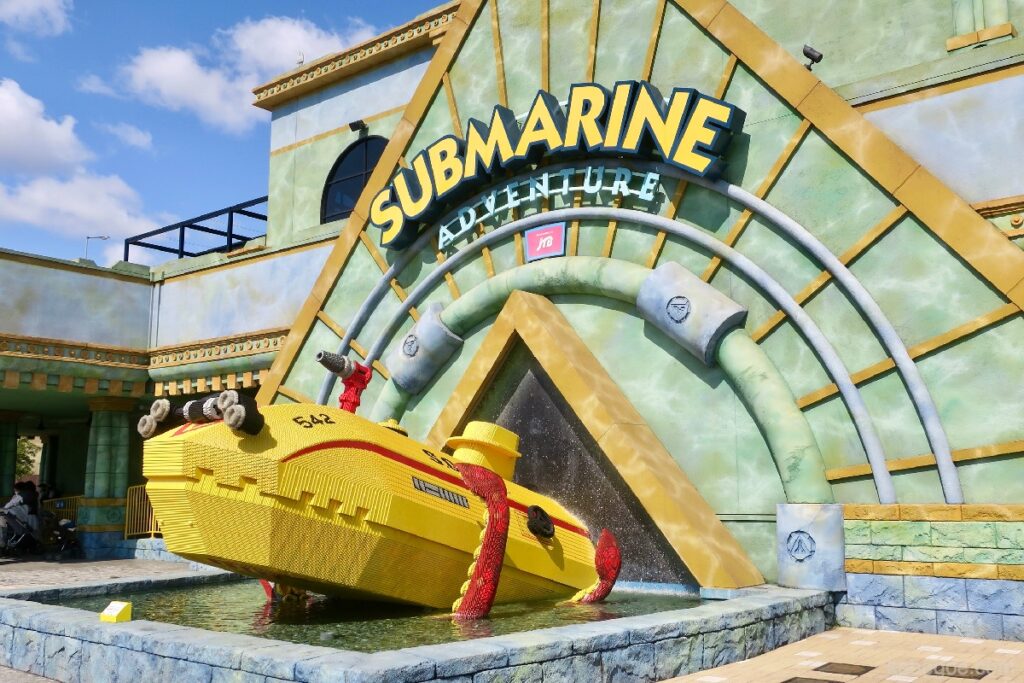 La aparición de la aventura submarina de Legoland